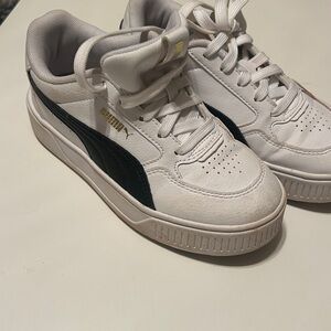 Puma Classic White and Black Sneakers